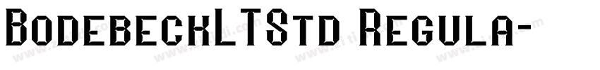 BodebeckLTStd Regula字体转换
